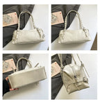 Sac à main bandoulière rétro cylindrique pour femme, spacieux pour un usage quotidien, idéal pour les trajets domicile-travail, les sorties shopping décontractées, les courts voyages et les déplacements du quotidien.