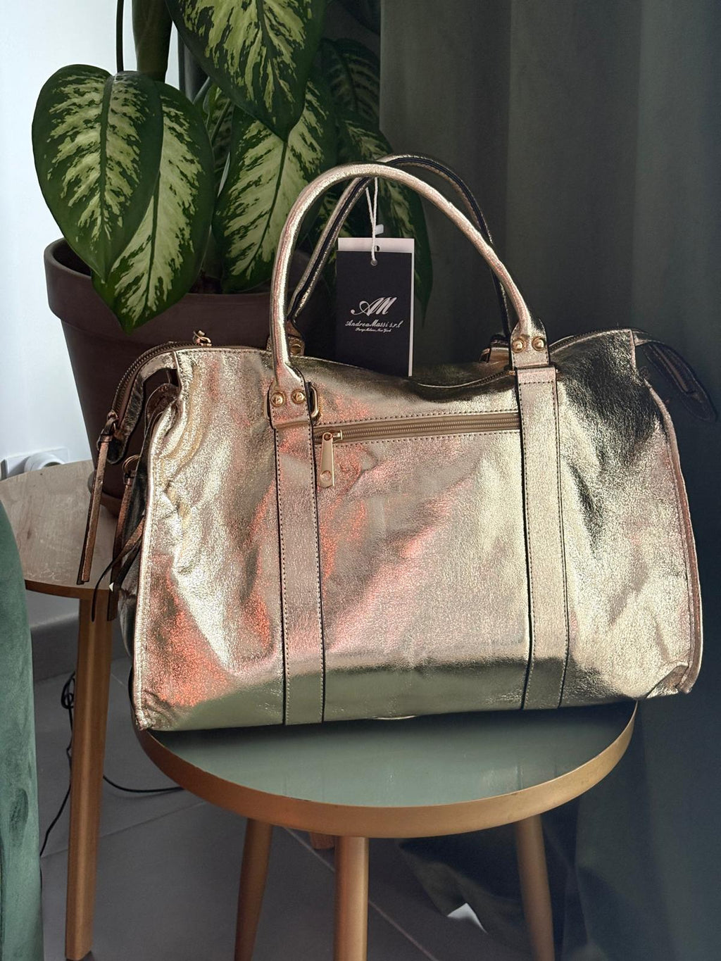 ✨ Sac Cabas Doré Grand Format  – Élégance & Capacité ✨