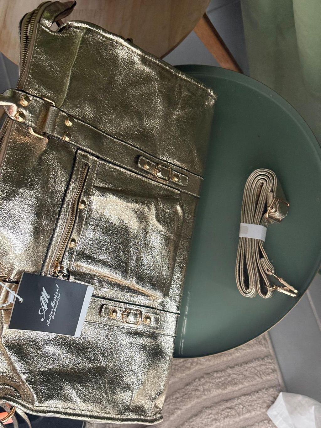 ✨ Sac Cabas Doré Grand Format  – Élégance & Capacité ✨