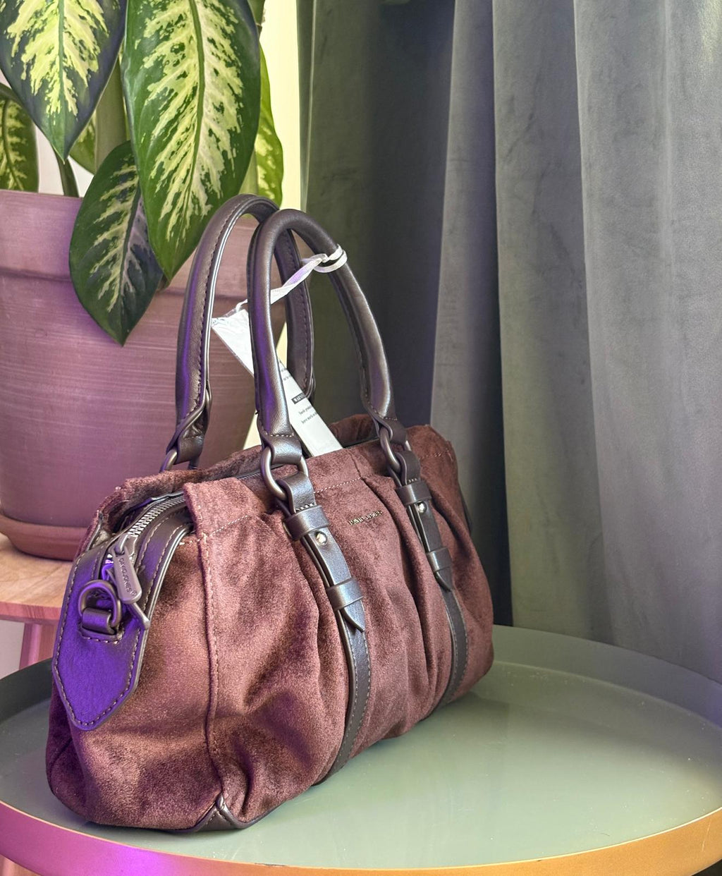 ✨ Sac à main David Jones effet daim ✨