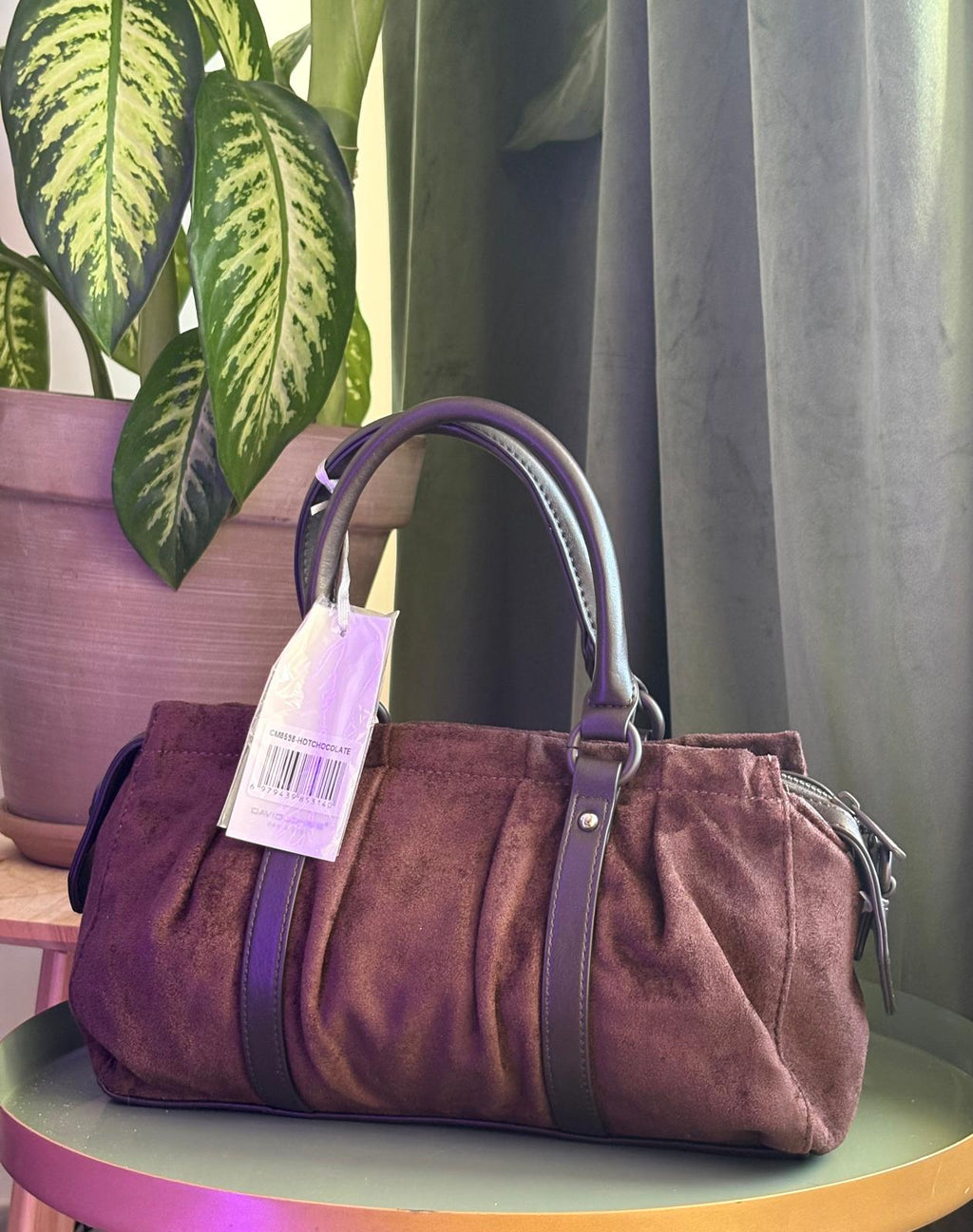 ✨ Sac à main David Jones effet daim ✨
