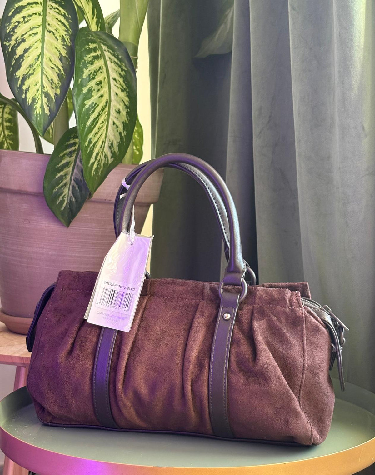 ✨ Sac à main David Jones effet daim ✨