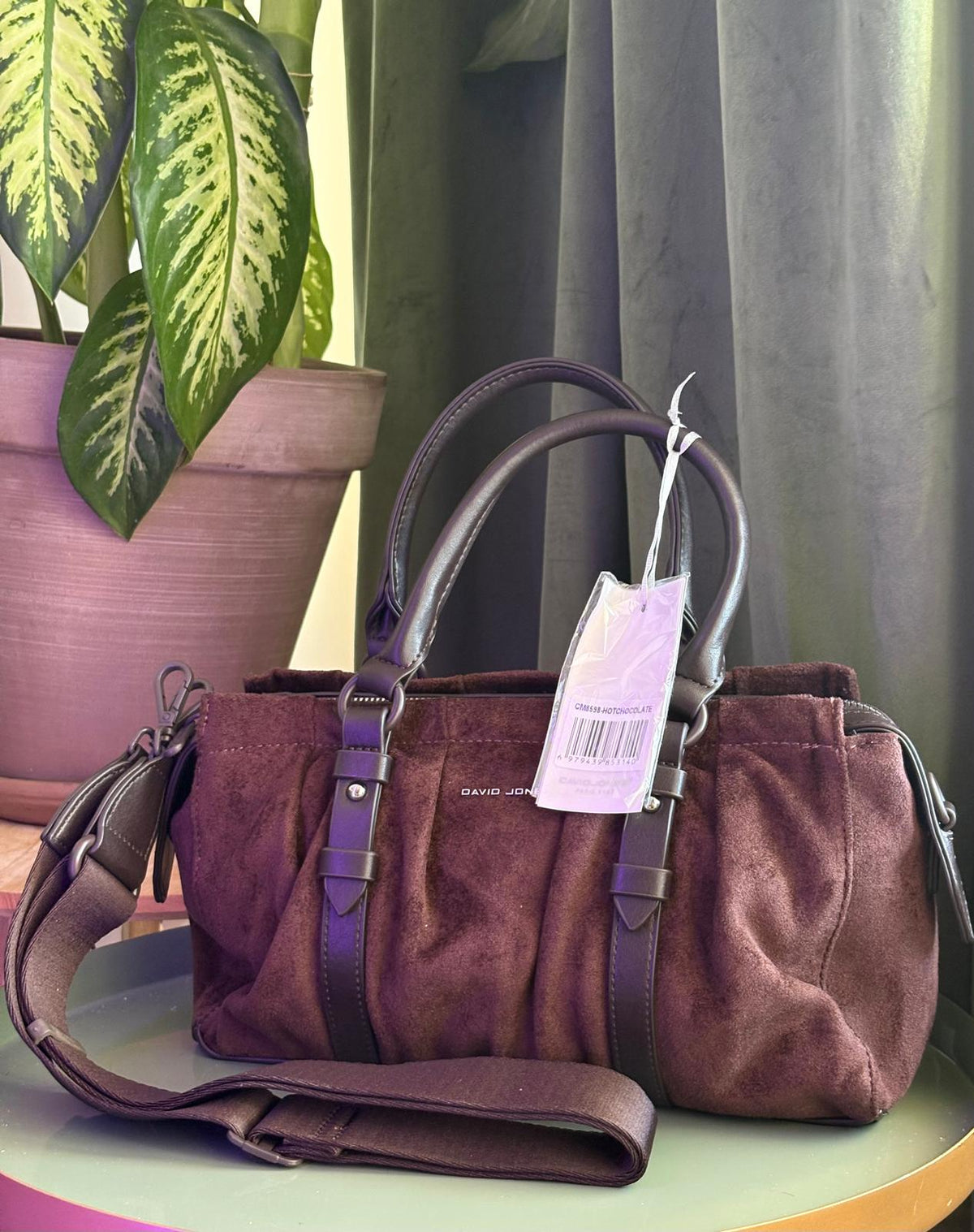 ✨ Sac à main David Jones effet daim ✨